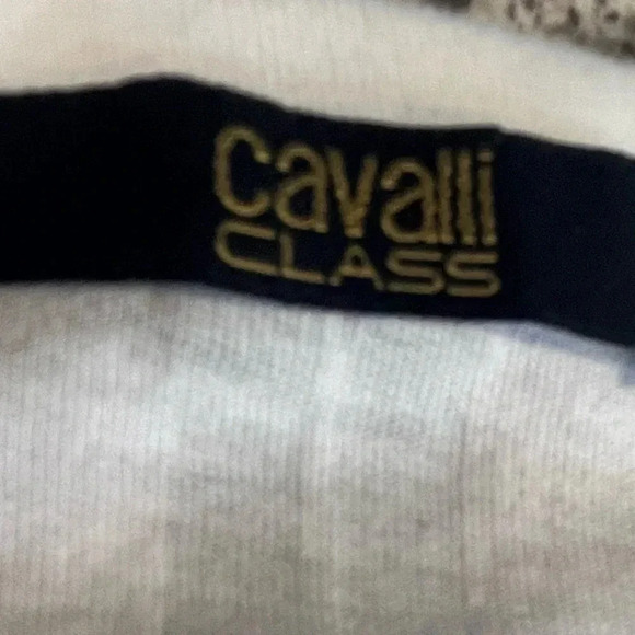 Roberto Cavalli White Graphic Tee - Picture 4 of 6